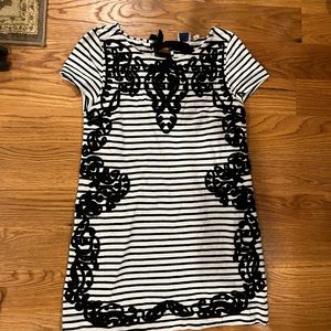Black and white Anthropologie dress